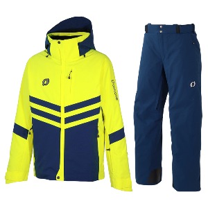 22 DEMO TEAM OUTER JACKET + PANTS F.YELLOW x NAVY + NAVY
